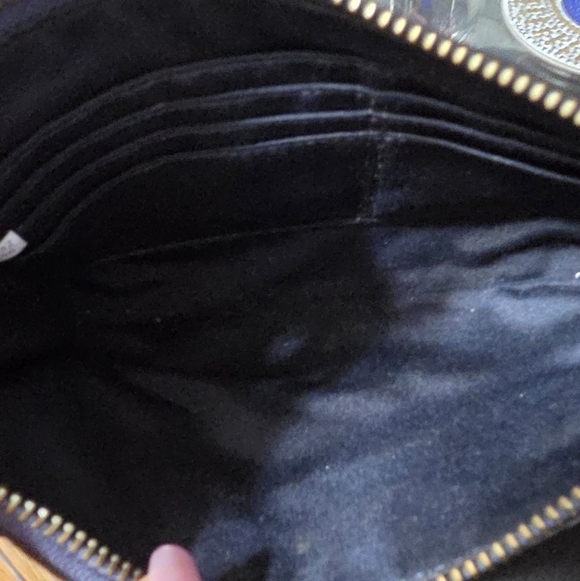 Coach Mickie Crossbody Bag in Pearlized denim blue leather - Picture 8 of 13